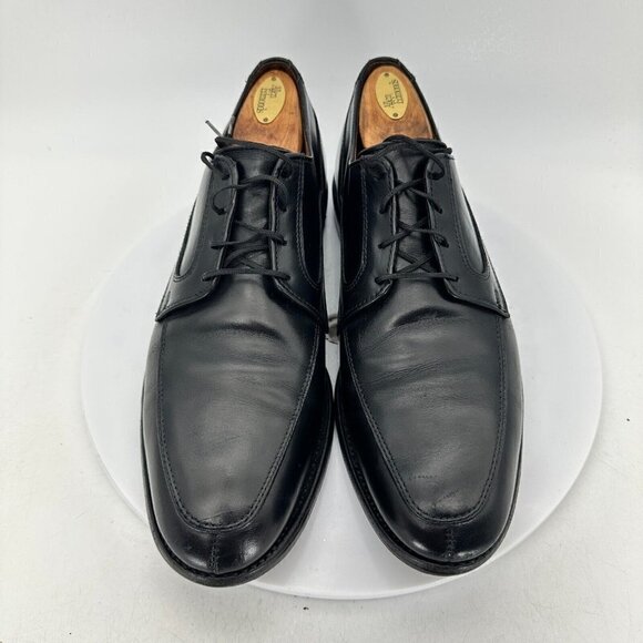 Allen Edmonds Watson Men Size 8.5D Black Leather Split Toe Derby Dress Shoes - Picture 1 of 14
